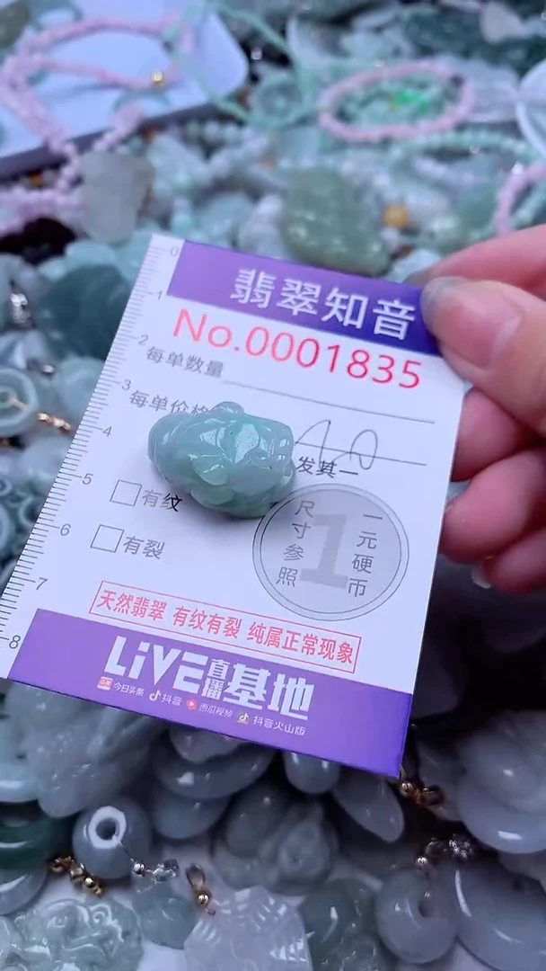 翡翠未镶嵌吊坠(不含链)1835