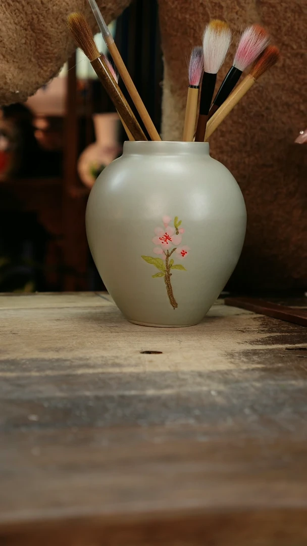 【闪购商品】瓷片景德镇纯手工釉下彩精品花瓶