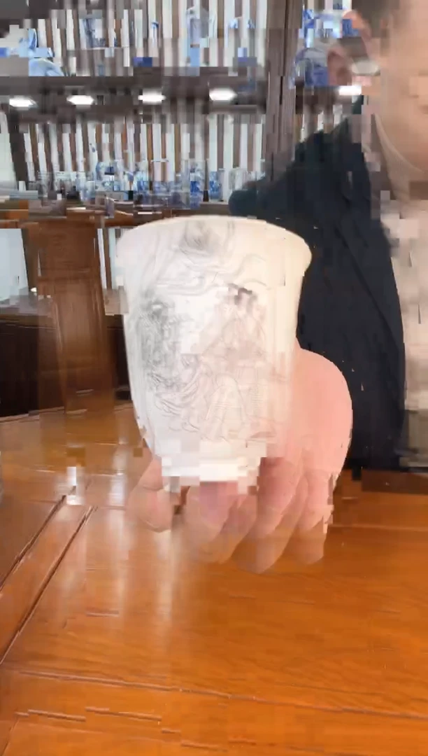 【闪购商品】021函夏非遗朱剑辉青花琴瑟和鸣预主人杯