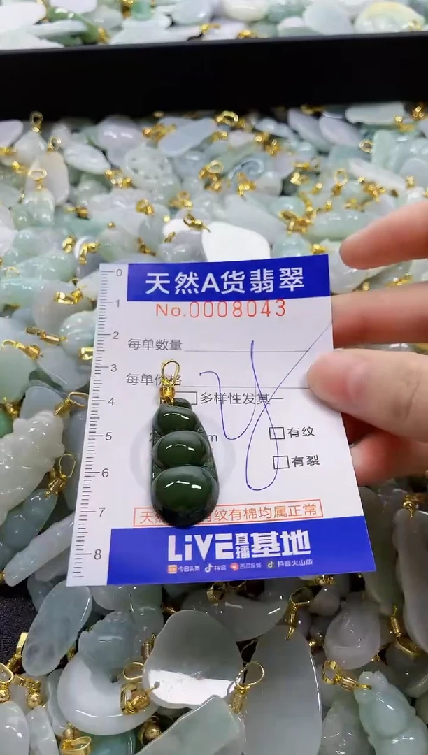 颈饰未镶嵌翡翠天然A货翡翠