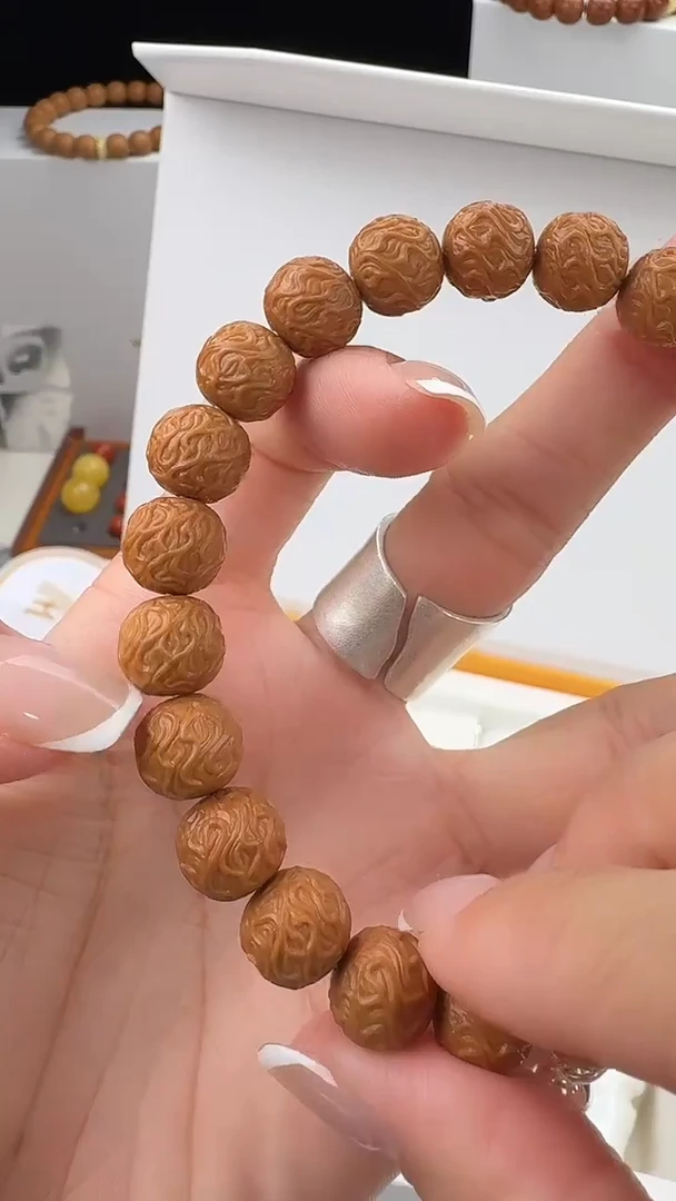 手串猴头核桃精工虎序龙纹