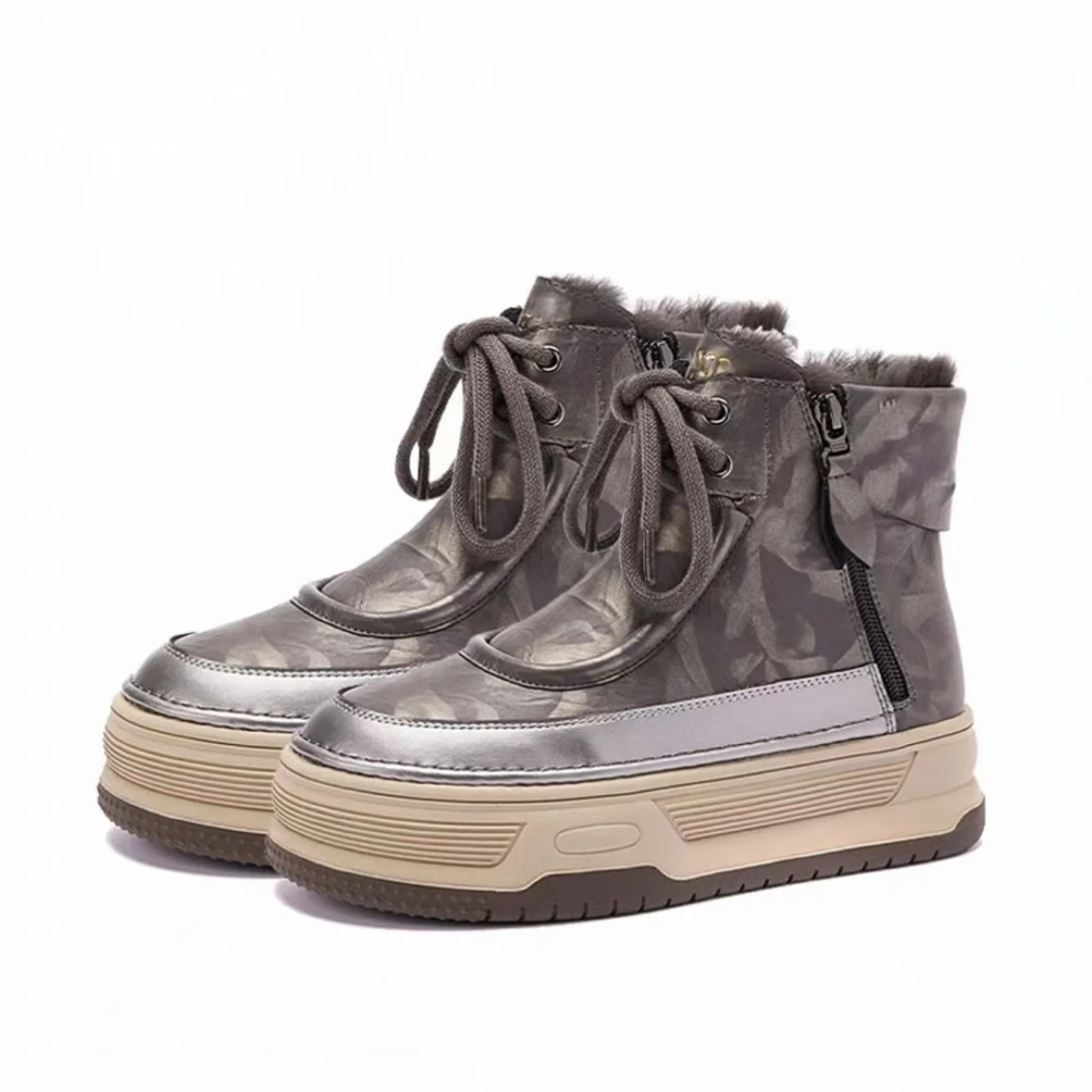 冬季新款雪地靴厚底增高防滑加绒加厚女鞋118