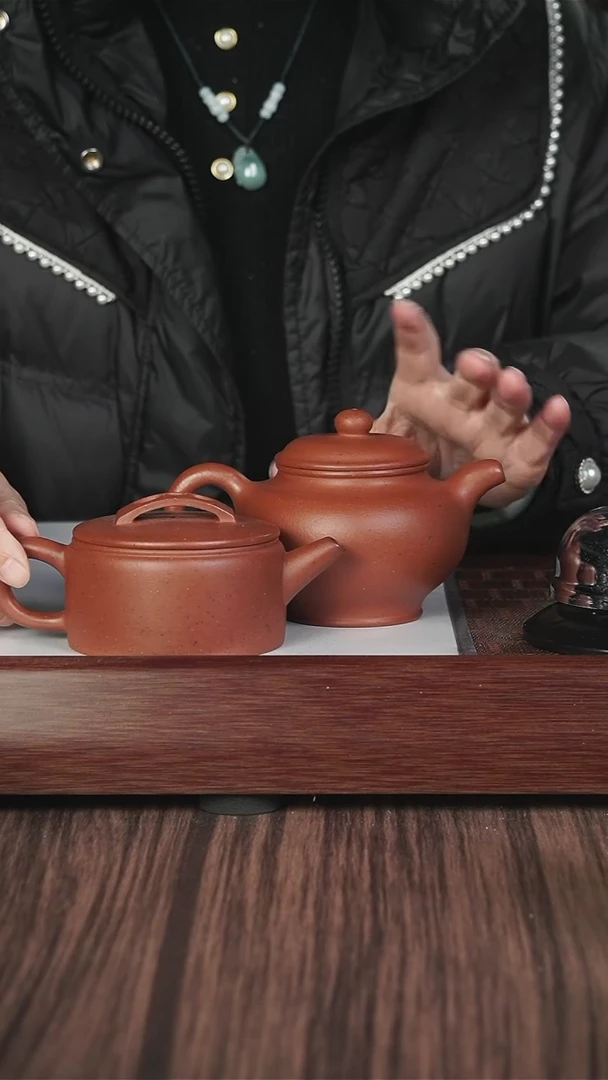 【闪购商品】紫砂茶壶老朱泥掇只+老朱泥汉瓦