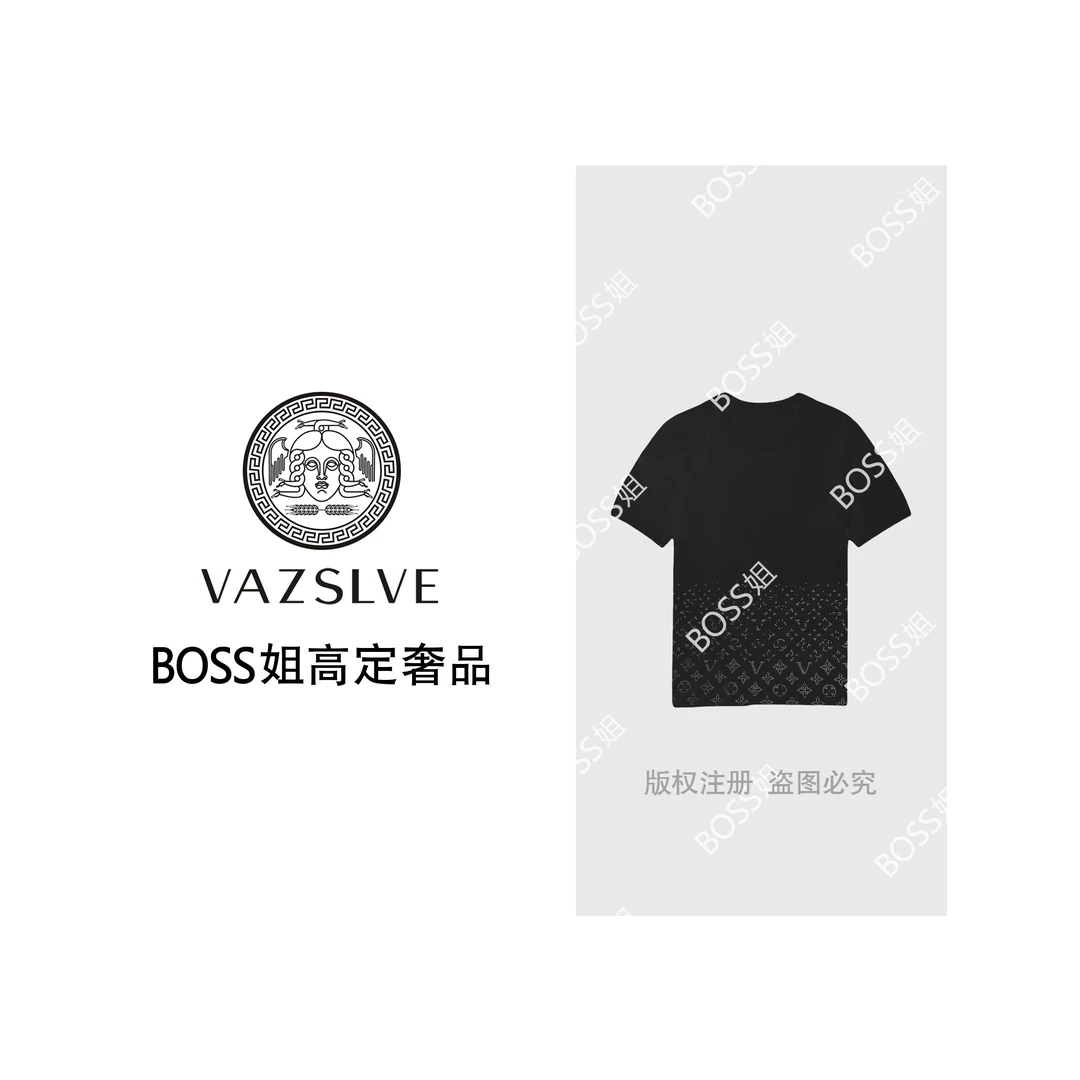 【Valkyvia/悠悠奢品】时尚100莱赛尔渐变烫钻针织上衣113