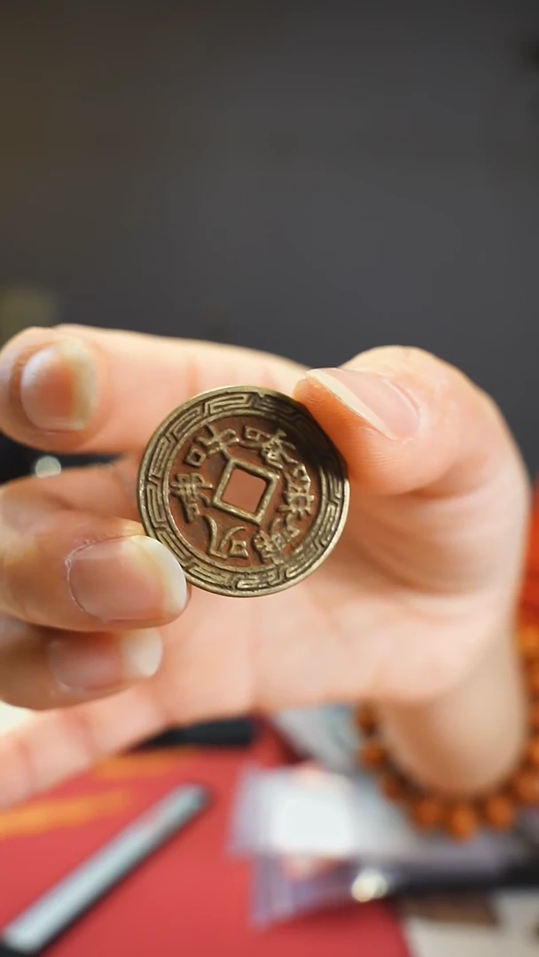 【闪购商品】金属老六字箴言花钱0052