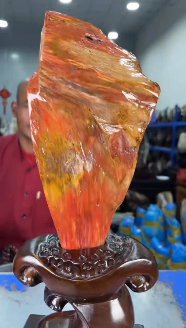 【闪购商品】硅化玉摆件未镶嵌84