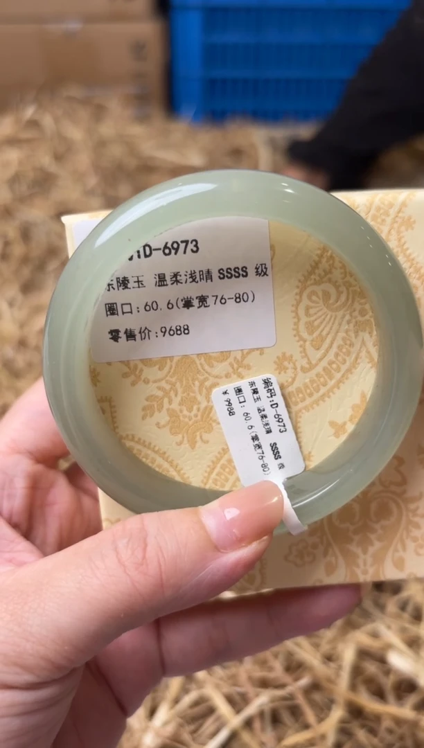 未镶嵌手镯石英质玉D-6973-60.6