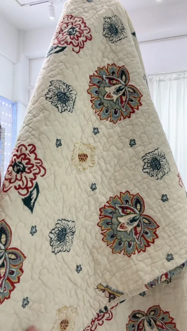 棉240*270纯棉床盖71号微瑕