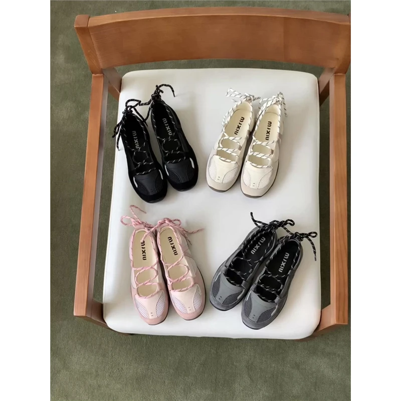 【法国设计师】小众设计感芭蕾舞鞋女2025春夏新款圆头复古单鞋运