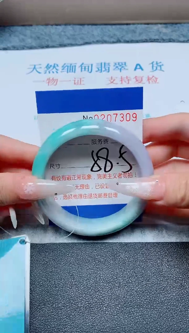 未镶嵌手镯翡翠A货手镯07309