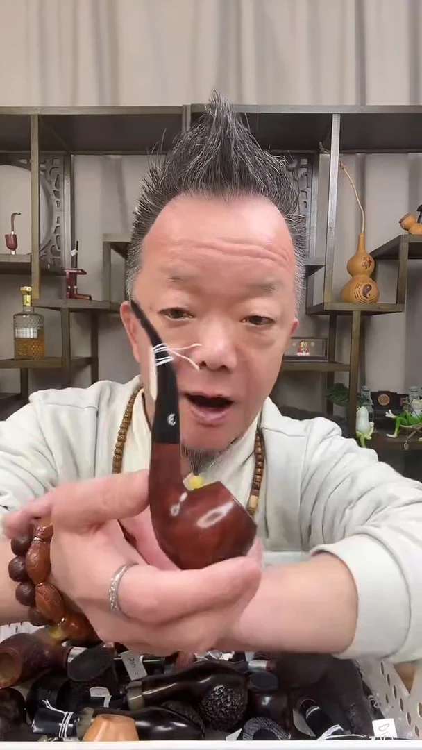 纯手工石楠木烟斗d21