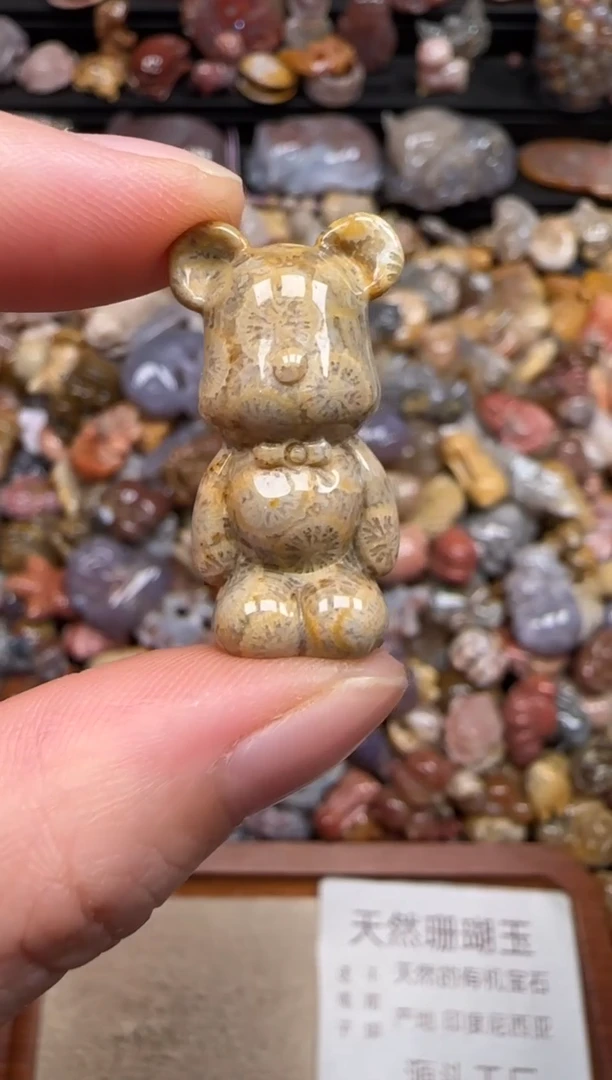 硅化珊瑚（珊瑚玉）未镶嵌颈饰291