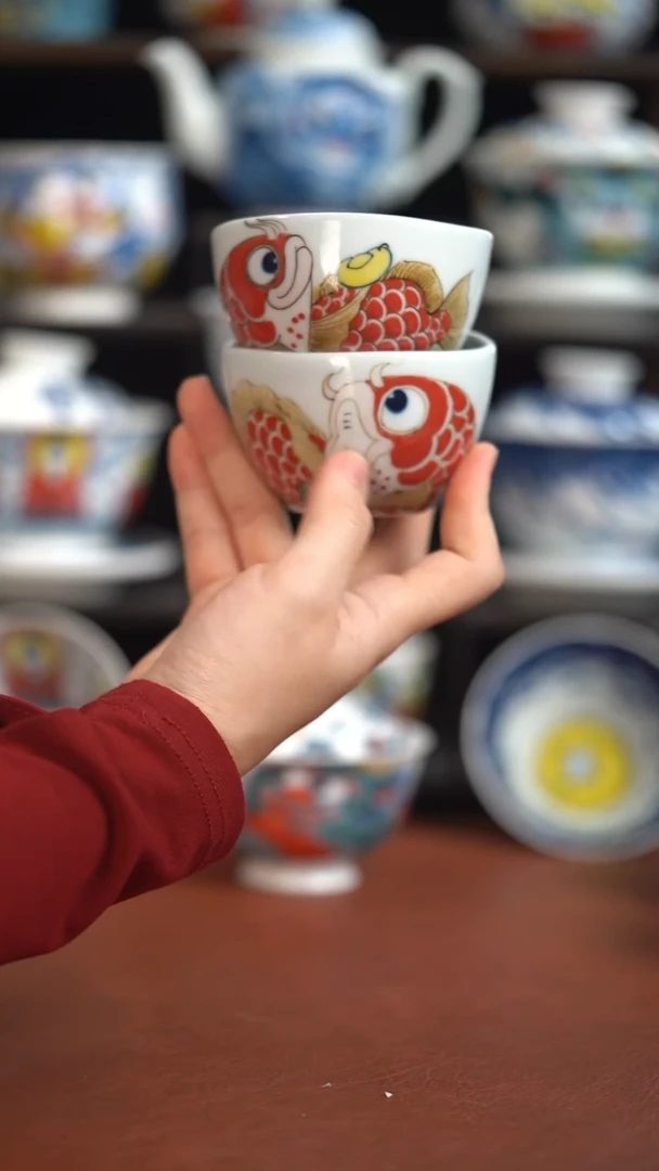 昨明手绘元宝杯2只（清仓福利）