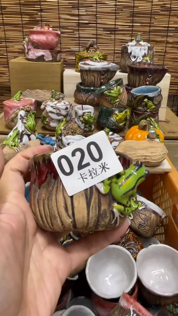 子*020精美粗陶手工柴烧