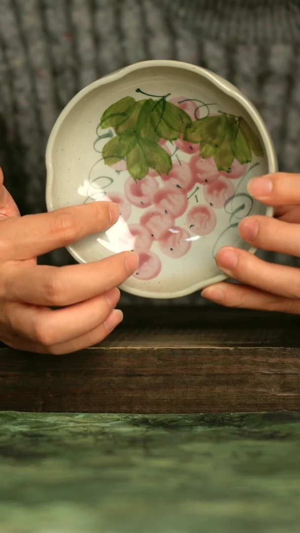 陶瓷青诗集手工手绘瓷器