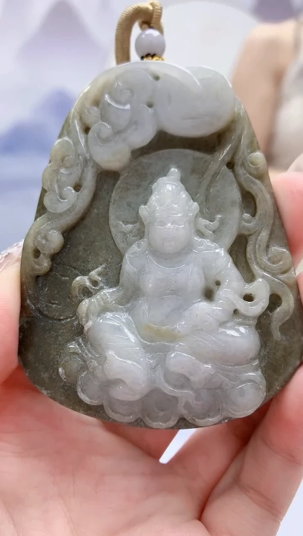 未镶嵌定制翡翠4812jw-毛货挂件58