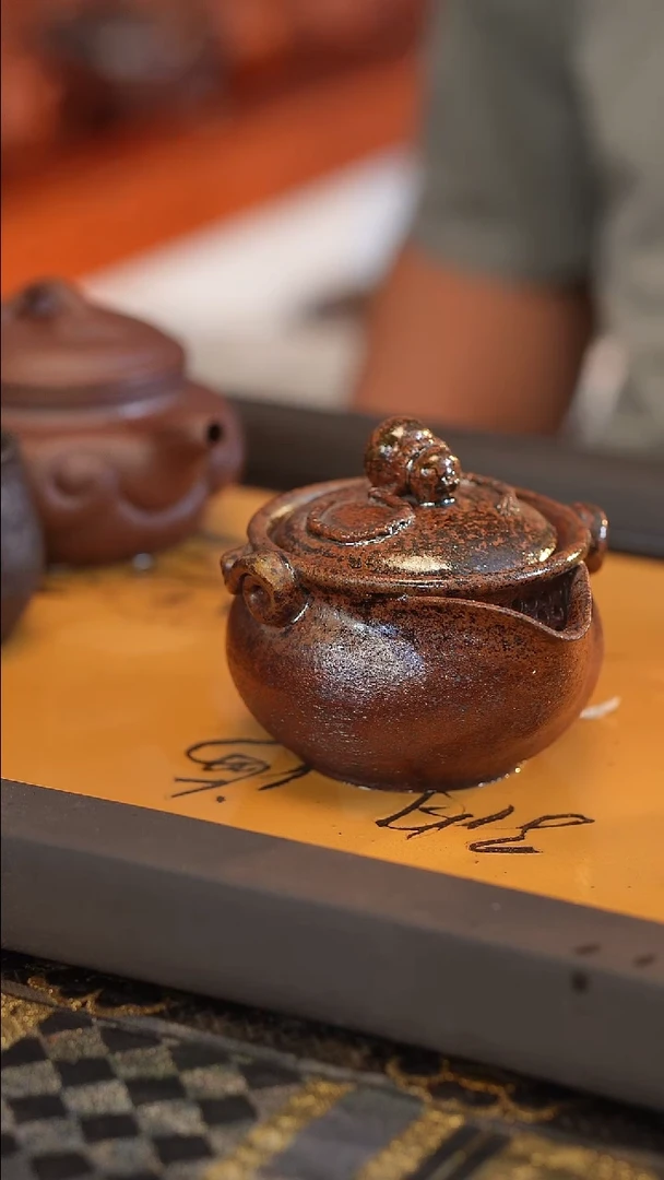 茶壶紫砂原矿手工制作