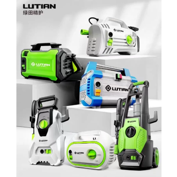 绿田高压洗车机家用220v水泵清洗机便携水枪抢大功率刷车洗车神器