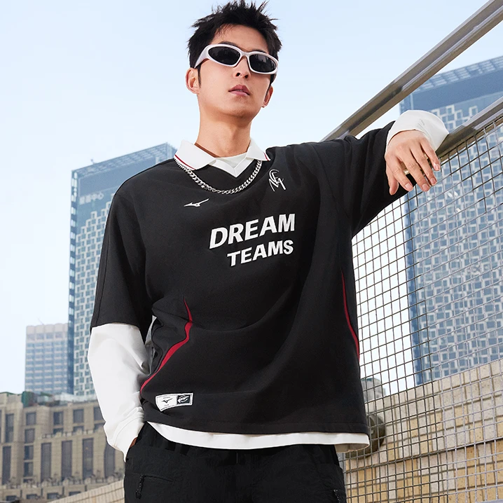 Mizuno/美津浓复古足球POLO衫运动休闲夏季透气K2CA53Y3