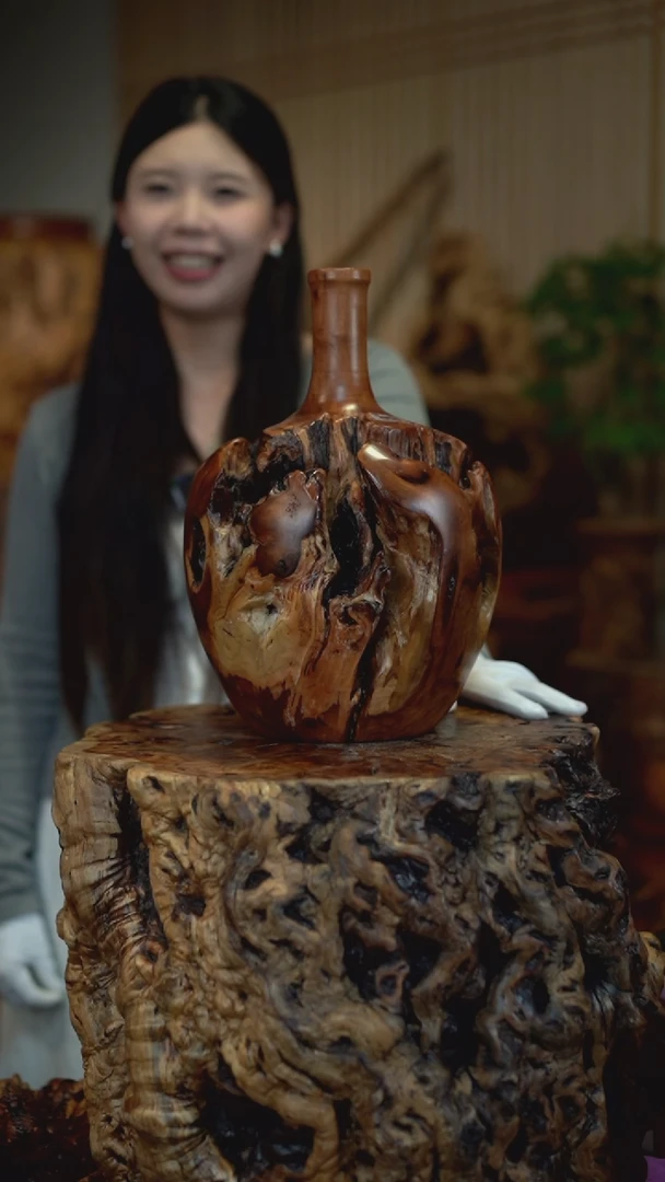 枣木雷击枣木富贵瓶