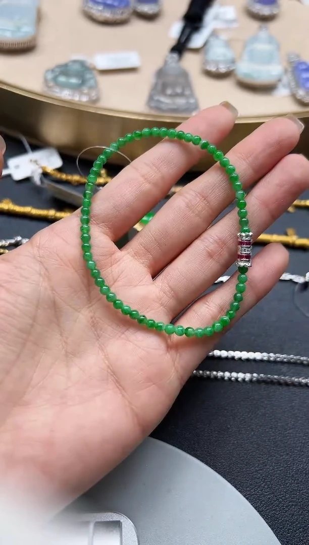 合金手链翡翠KDF1009-038