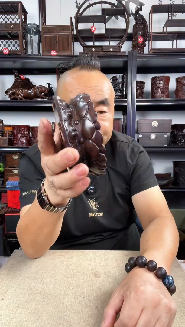 木双层莲花小号老李红木工艺品