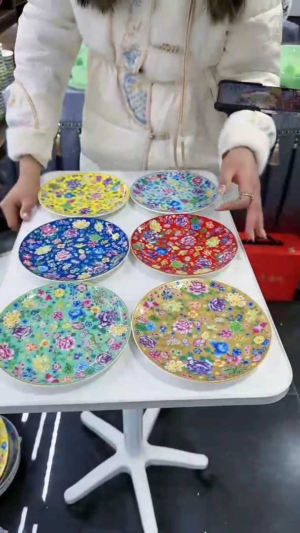 【闪购商品】瓷片7英寸骨碟6个景德镇陶瓷