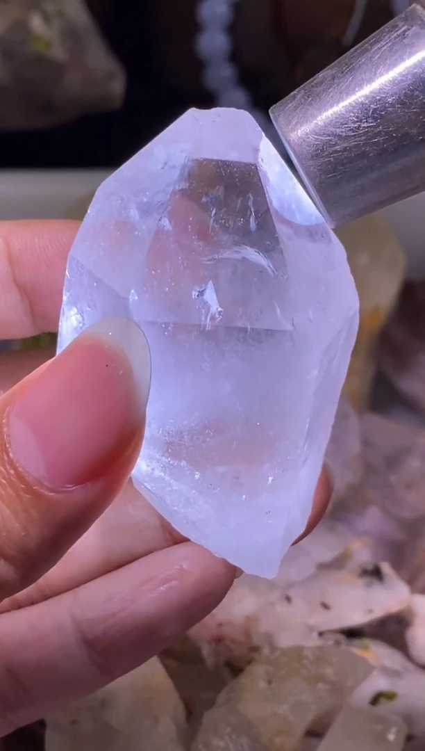 未镶嵌珠宝半成品水晶15号 92克花园水晶晶柱