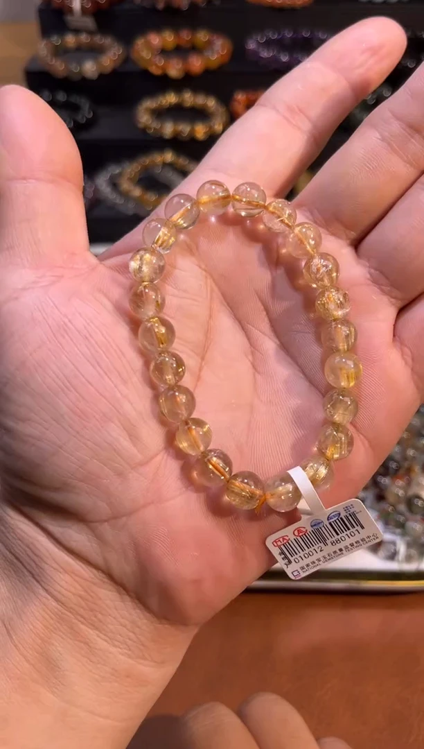 未镶嵌手串水晶SJ-916金发晶