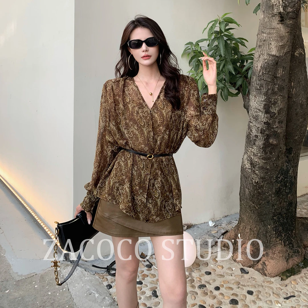 【ZACOCO】秋季老钱风松弛感贵气出游千金清冷感贵系衣服3350
