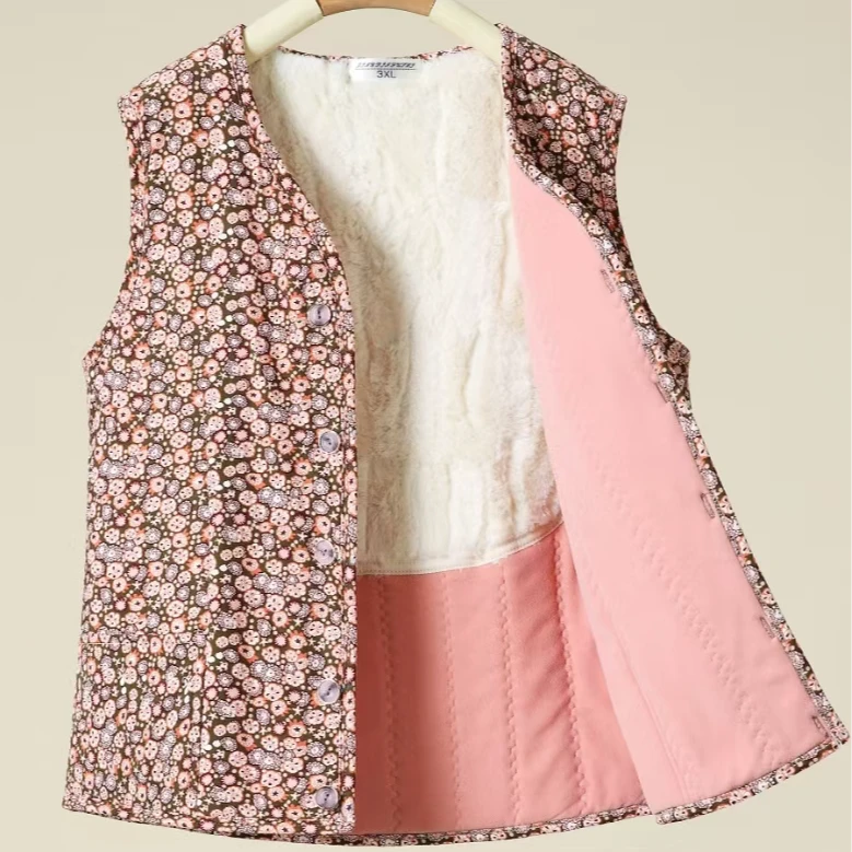 【小洁家】妈妈花棉袄马甲6080