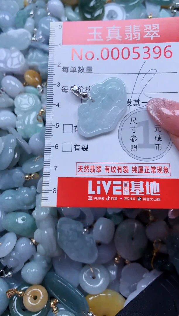 翡翠未镶嵌吊坠(不含链)5396