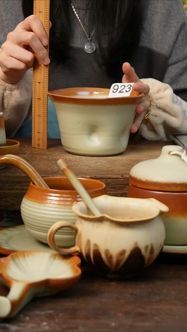 盘高颜值粗陶餐具限时抢购