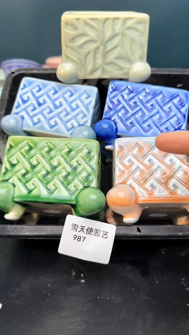 987  小蛙腿盆 5 个默认微瑕