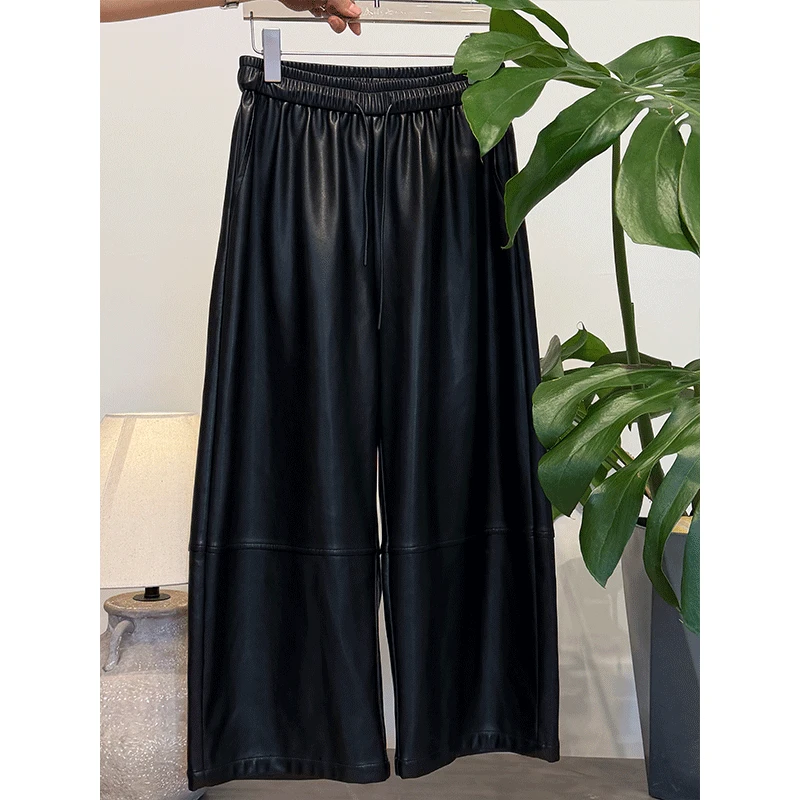 ZUOXIAOQI路灯磨绒九分皮裤12（裤长86-89）