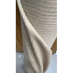 B家同厂杏色VI黏胶针织面料布料幅宽100CM
