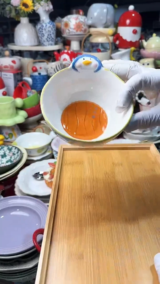 陶瓷鸭子碗微瑕 凑满20元包邮