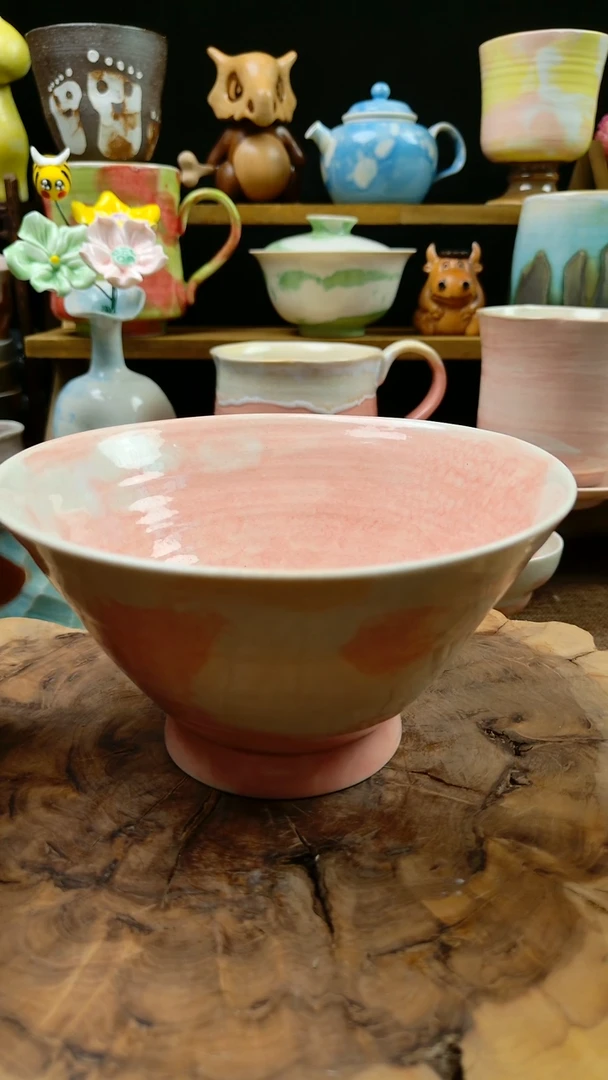 高温颜色釉窑变系列 沙拉碗 微瑕2