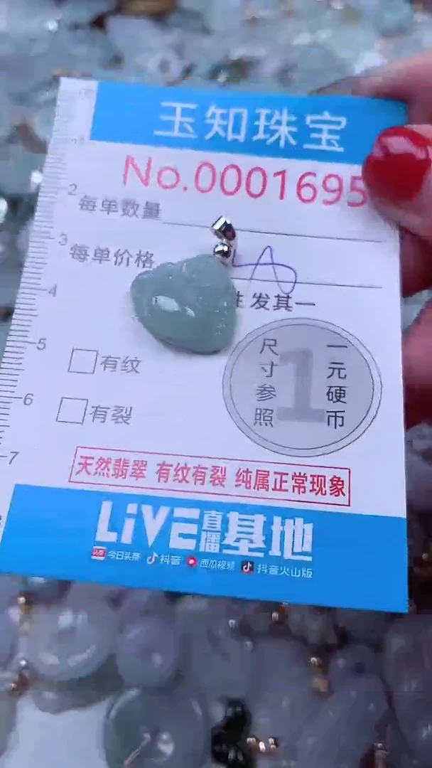 吊坠(不含链)未镶嵌翡翠1695