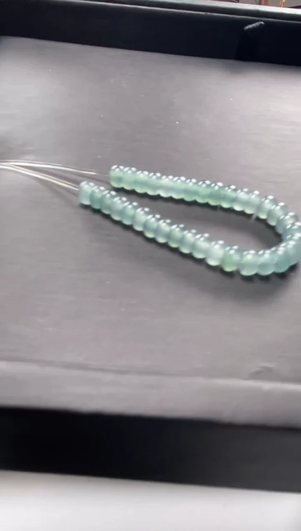 【闪购商品】翡翠手串未镶嵌算盘珠浅色