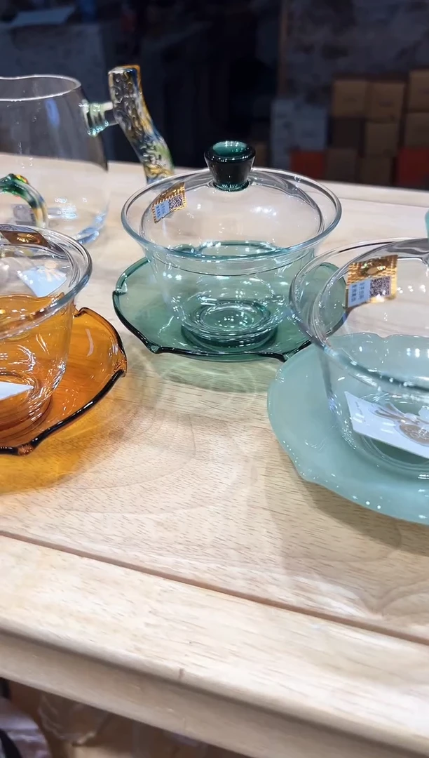 犀****～禾器墨绿色荷叶盖碗