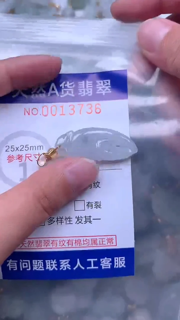 翡翠未镶嵌吊坠(不含链)1