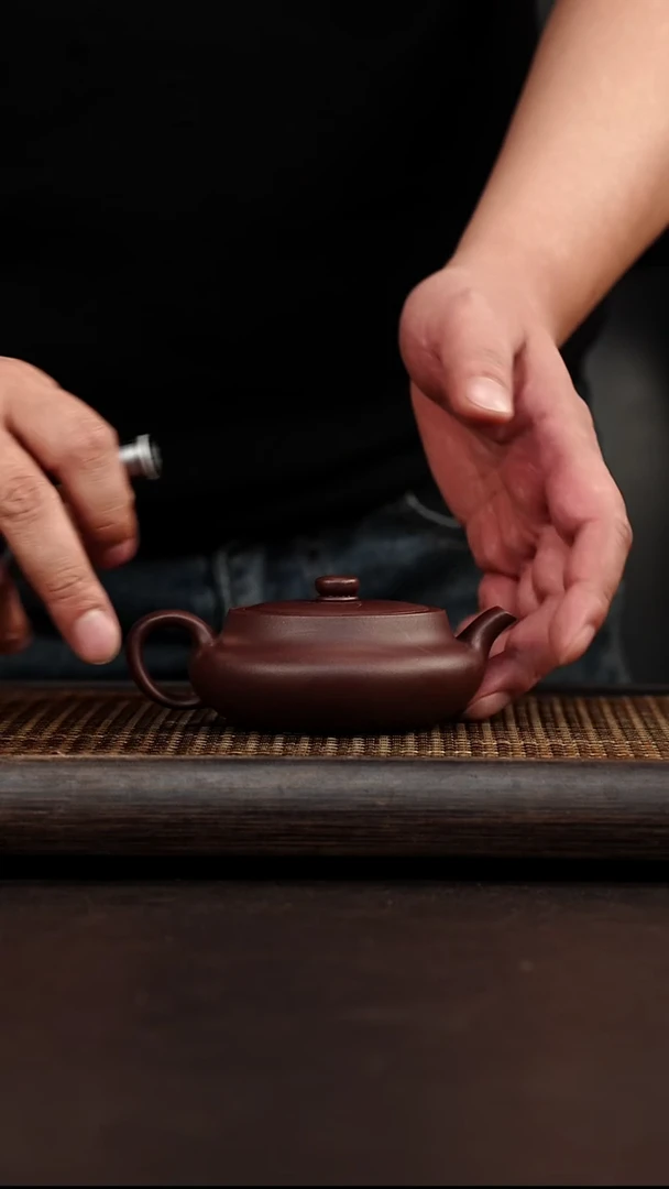 紫砂茶案宜兴悦茗壶紫砂   紫泥 桑盘