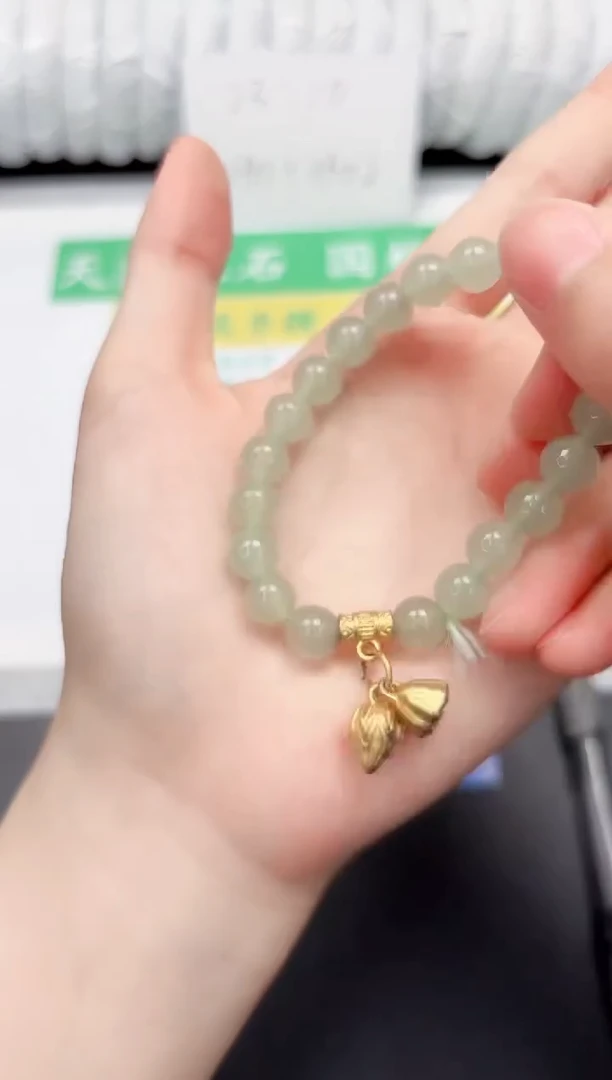 石英质玉手镯未镶嵌主播同款手链随机发