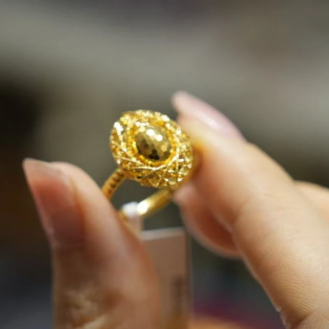 【巧玲专属】足金999鸽子蛋戒指 活口经典 4.27