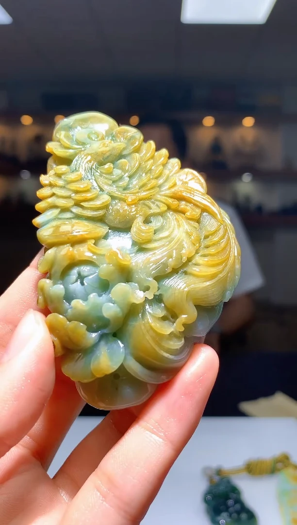 定制翡翠未镶嵌1087hm-毛货挂件25