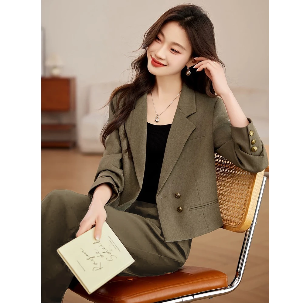 〈纪朵研〉1405 轻熟复古休闲小香风时尚套装