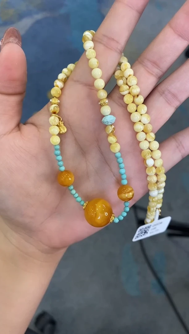 【闪购商品】蜜蜡颈饰未镶嵌QX0238 琥珀蜜蜡