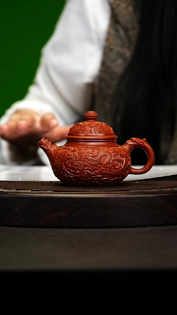 宜兴原矿高端紫砂 景舟大红袍220cc