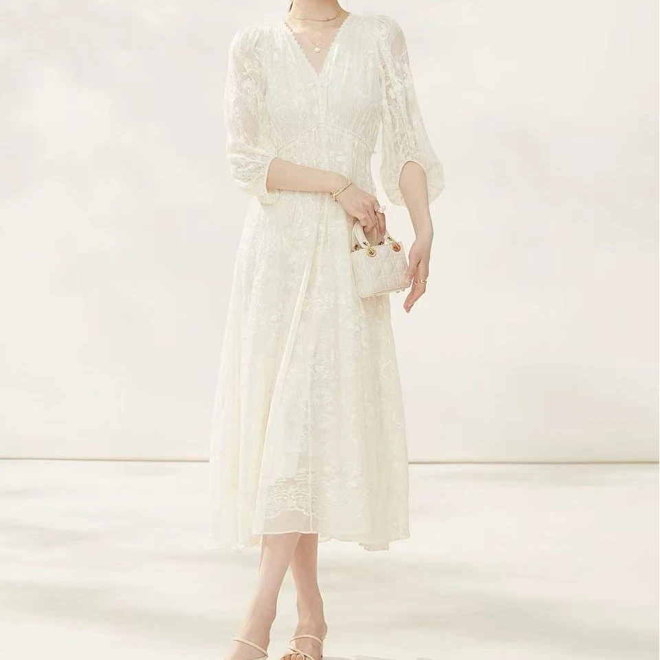 【小婷精选孤品】夏季品牌孤品撤柜桑蚕丝连衣裙